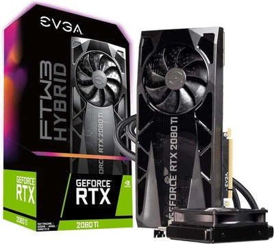 NVIDIA EVGA GeForce RTX 2080 Ti FTW3 Hybrid Gaming/AI GPU. Noctua fan upgrade. - Image 1 of 4