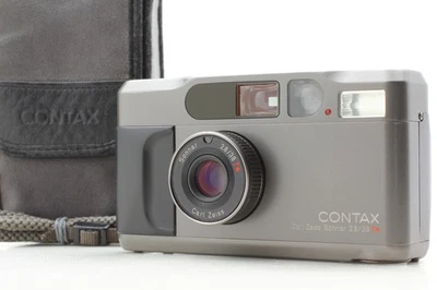 Working perfectly [MINT] Contax T2 Titan Black Point & Shoot Film Camera  JAPAN - Image 1 of 4