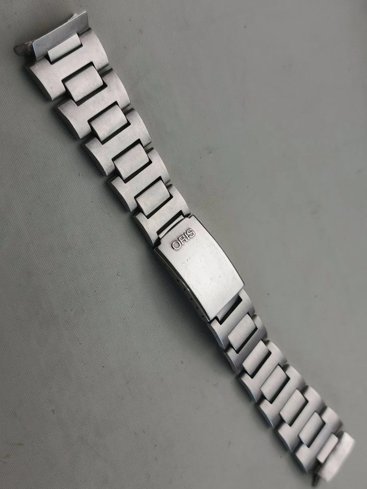 Vintage Oris Stainless Steel Swiss Made Men's Watch Bracelet End Links 18 mm - Image 1 of 4