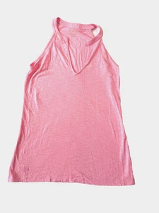 Lilly Pulitzer 100% Pima Cotton Pink Tank Top Small - Picture 1 of 3