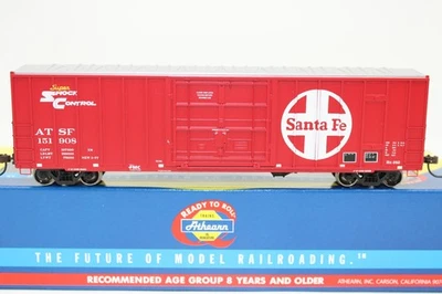 Coche de caja Athearn escala HO ATSF Santa Fe 50' FMC desplazado DD #151908NOSNOS Foto 1 de 4