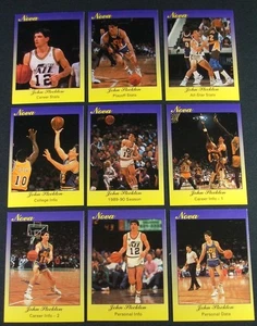 1990 Star NOVA John Stockton Utah Jazz #'d/500 Basketball Set Nm/Mt - Picture 1 of 1