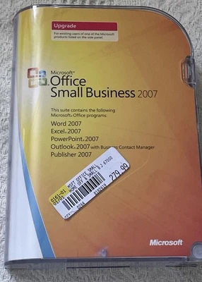 Microsoft Office Small Business 2007 Upgrade Contains Word Excel PowerPoint …. - Image 1 of 4