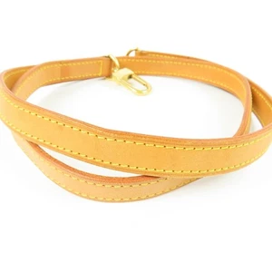 Louis Vuitton Schulterriemen Vachetta Leder Natur Gold Haken Original Gebraucht - Bild 1 von 8