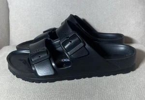 Sandali Birkenstock Eva Arizona donna 39 EU 8 US neri doppio cinturino impermeabili - Foto 1 di 12