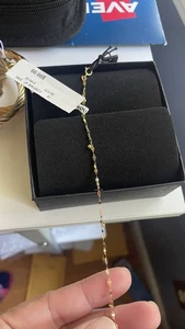 14kt Gold Made In Italy Golden Clef Bracelet - Picture 1 of 6