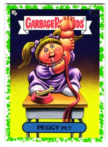 Peggy Pet 2020 Garbage Pail Kids Parody Exact Card Shown Green Parallel - Bild 1 von 2