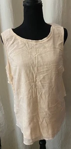 Weiche Umrandung Bluse Shirt Top Damen Large Pfirsich Struktur Tunika U-Ausschnitt - Bild 1 von 4
