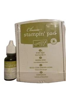Stampin Up Kiwi Kiss hellgrün Stempelkissen und Tintenmine Rentner Leinen Flip - Bild 1 von 1