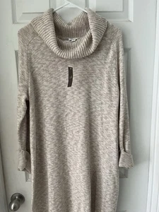 Neu mit Etikett J Jill Pure Jill Gr. S Wasserfallausschnitt Tunika Pullover creme beige Raglanärmel - Bild 1 von 6