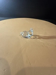 Statuina Cristallo Swarovski Vintage Mini Coniglietto Coniglio Posa 1 3/8" Ritirata! - Foto 1 di 4