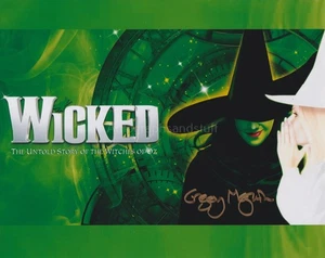 Foto autógrafa 8x10 firmada a mano por Gregory Maguire autor malvado El musical - Imagen 1 de 2