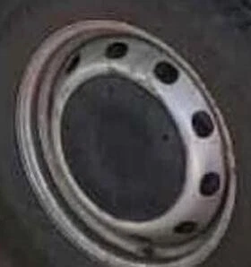 2015-2022 Ford Transit 150 16x6,5" 10 furos aro de roda de aço pintado de prata fabricante de equipamento original - Imagem 1 de 4