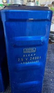 Nippon Chemi-Con 2400 Farads 2.5V Supercapacitor DDSC2R5LGN242K54BS - Picture 1 of 2
