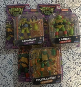 set di 3 tartarughe ninja mutanti adolescenti/Donatello/Michelangelo/Raffaello - Foto 1 di 4