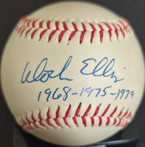Dock Ellis Signed Baseball Autograph Inscriptions Died 2008  Jsa Certified  - Picture 1 of 8