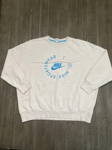 Nike Damen Oversized Sportswear Pullover Gr. XL weiß Rundhals - Bild 1 von 9
