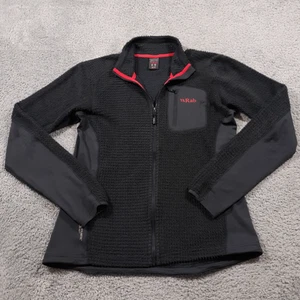 Rab Alpha Flash Jacket Womens Size Medium 12 Gray Outdoor Hiking Full Zip - Picture 1 of 13