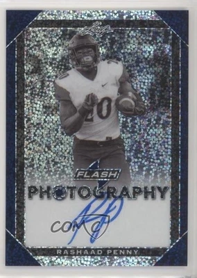 2018 Leaf Flash Flash Photography Blue /50 Rashaad Penny #FP-RP1 Rookie Auto RC - Image 1 of 2