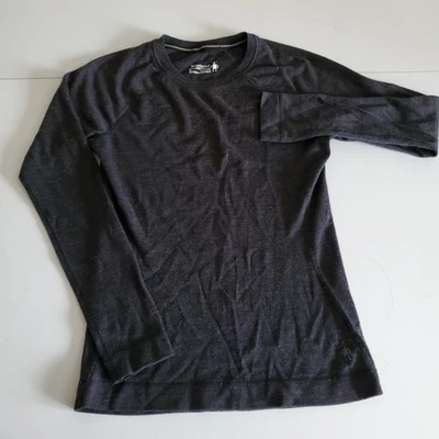 Camisa gris Smartwool lana merino 250 g/m pequeña capa base para mujer Foto 1 de 4