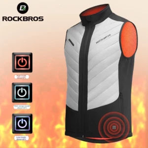ROCKBROS Electric Heating Motorcycle Vest Winter Keep Warm Jacket Cycling Vest - Picture 1 of 13