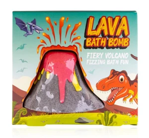 Badebombe Vulkan mit Lava DINOPARK ADVENTURE in Geschenkbox - Badefizzer - Bild 1 von 2
