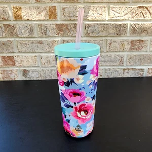 TAL Tumbler Ranger in acciaio inox 24 fl oz rosa floreale OOS @ Walmart - Foto 1 di 12