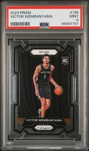 2023-24 Panini Prizm Victor Wembanyama RC Base #136 PSA 9 San Antonio Spurs - Bild 1 von 3