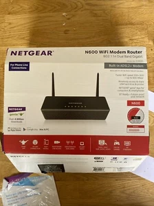 Netgear N600 Wi-Fi Modem Router 802.1 1n Dual Band Gigabit - Zdjęcie 1 z 9