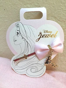 Disney Store Japan verworrene Rapunzel rosa Schleife Band Silhouette Haarnadel - Bild 1 von 5