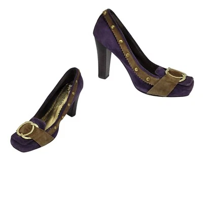 Naughty Monkey Heels Pumps Leather Purple Pirate Witchcore Goblincore 8.5 - Image 1 of 4