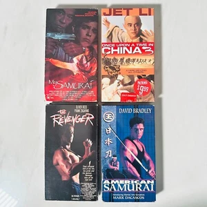 VHS Lot of 4 - Revenger - My Samurai - Once Upon Time China 3 - American Samurai - Picture 1 of 6