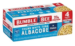 Bumble Bee Chunk White Albacore Tuna in Water, 5 oz Cans (Pack of 4) - Picture 1 of 4