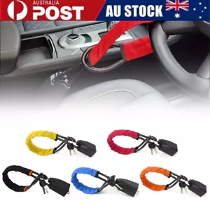 Steering Wheel Lock Car Security Seat Belt Lock Anti-Theft Device with 2 Keys - Picture 1 of 19