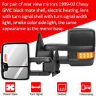 ✔Power Turn Signal Light Side Mirrors For 99-02 Silverado Sierra Tow Pair