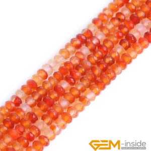 Natural Assorted Stones Faceted Rondelle Spacer Beads For Jewelry Making 15'' YB - Picture 1 of 80