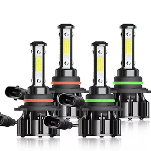 For Chevy Colorado 2004-2012 4X LED Headlight Bulbs High Lo beam Combo Kit 6000K - Picture 1 of 120