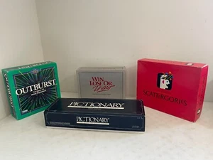 Scattergories,Outburst,Win Lose or Draw Pictionary (COMPLETE) - Picture 1 of 5