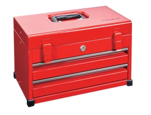 TRUSCO Werkzeugtruhe CH-420 - abschließbarer Stahlkasten mit 2 Schubladen - 395×220×250 mm - Bild 1 von 4
