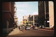 Dallas, Texas, Street Scene & Cars in early 1940s, 35mm Slide n16a