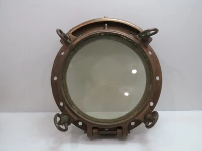 14 PULGADAS BRONCE PUERTO AGUJERO LUZ BARCO VELERO REMOLCADOR (A5C358B) Foto 1 de 4