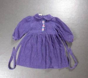 Vestito bambina vintage Laura Ashley madre e bambino da 3 a 4 anni viola Cottagecore - Foto 1 di 11