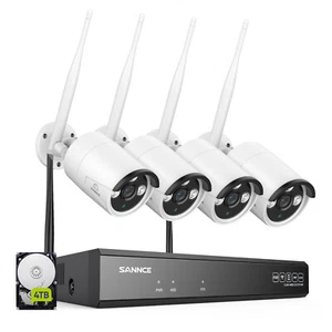 SANNCE 3MP WLAN Überwachungskamera Set NVR IP66 Kamera Fernzugriff Zweiweg-Audio - Bild 1 von 21
