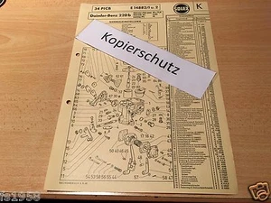 Mercedes 220b, 2195 ccm, 95 PS,  Solex 34 PICB Vergaserplan - Picture 1 of 2