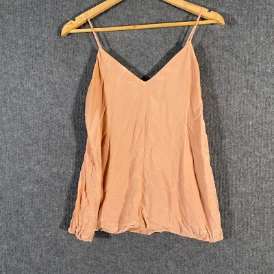 Country Road Top Womens 10 Orange Blouse Silk Cami Camisole Formal Ladies Z206 - image 1 of 4