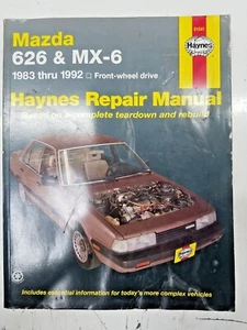 Manual de reparación Haynes 61041 Mazda 626 y MX-6 1983 a 1992 (J3) - Imagen 1 de 6