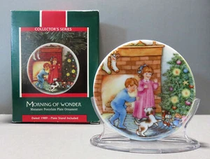 Hallmark Ornament Piatto da Collezione Serie #3 1989 Mattino delle Meraviglie. NOS - Foto 1 di 3