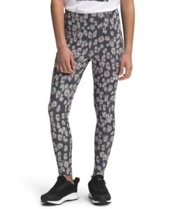 NWT The North Face Gray Printed on Mountain Tight Leopard Girls Sz Large (14/16) - Picture 1 of 12