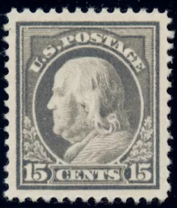 US 418 15c 1912 Benjamin Franklin perf 12 gray PSAG grade 95 unused OG PH - Picture 1 of 3