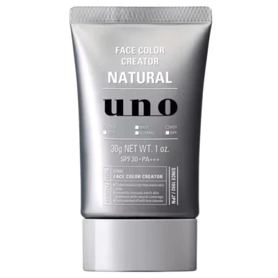 Shiseido Finetoday UNO Face Color Creator NATURAL Men's BB Cream SPF30 PA+++ 30g - Image 1 of 4